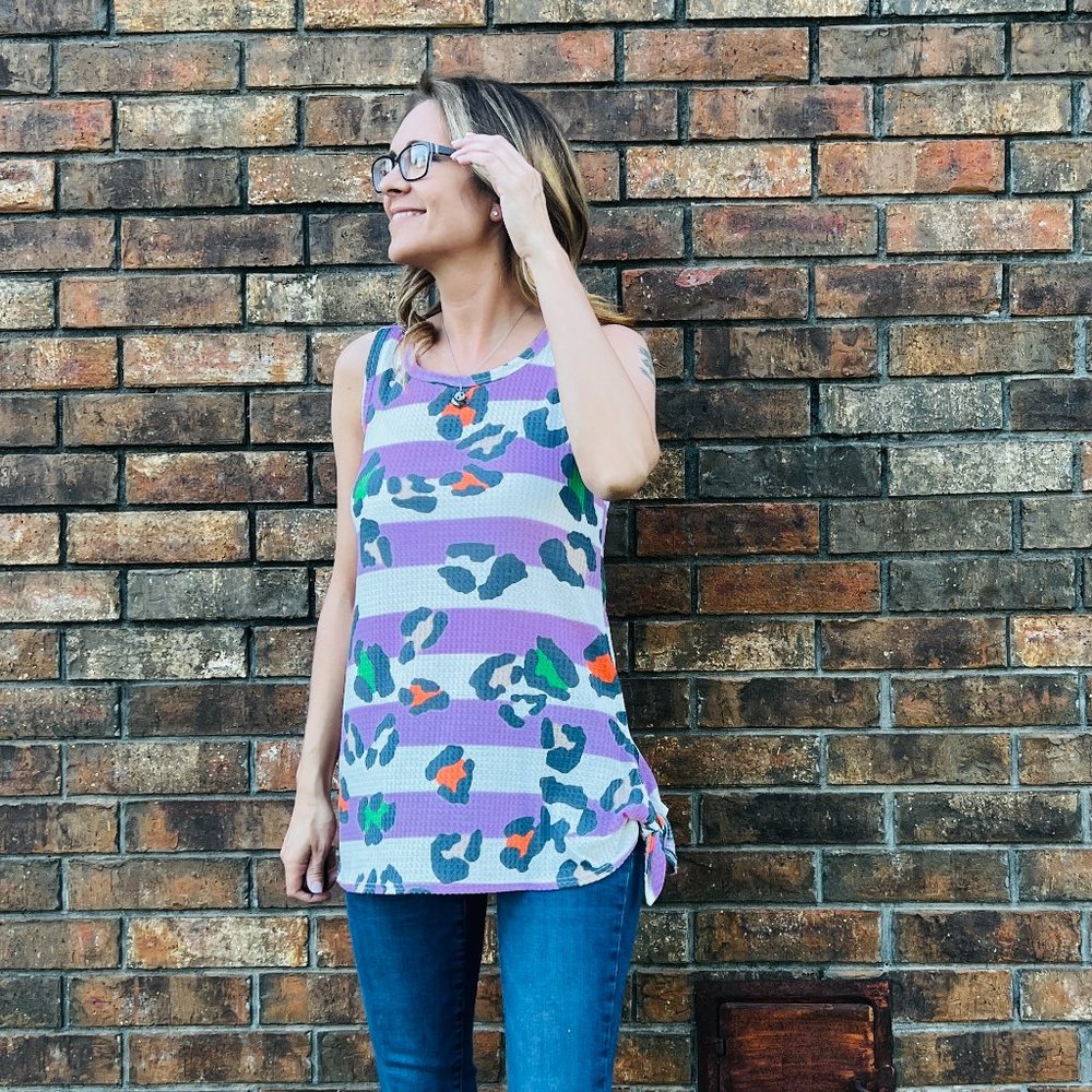 Lavender Leopard Tank